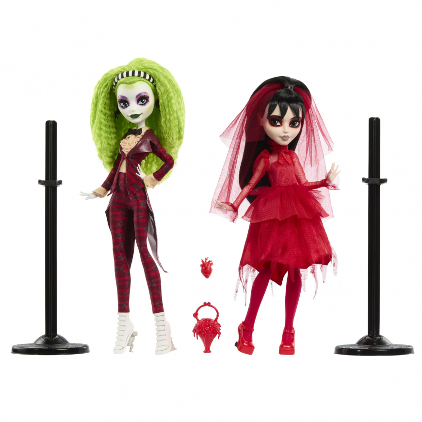 Monster High Skullector Beetlejuice Beetlejuice Valentine dolls set