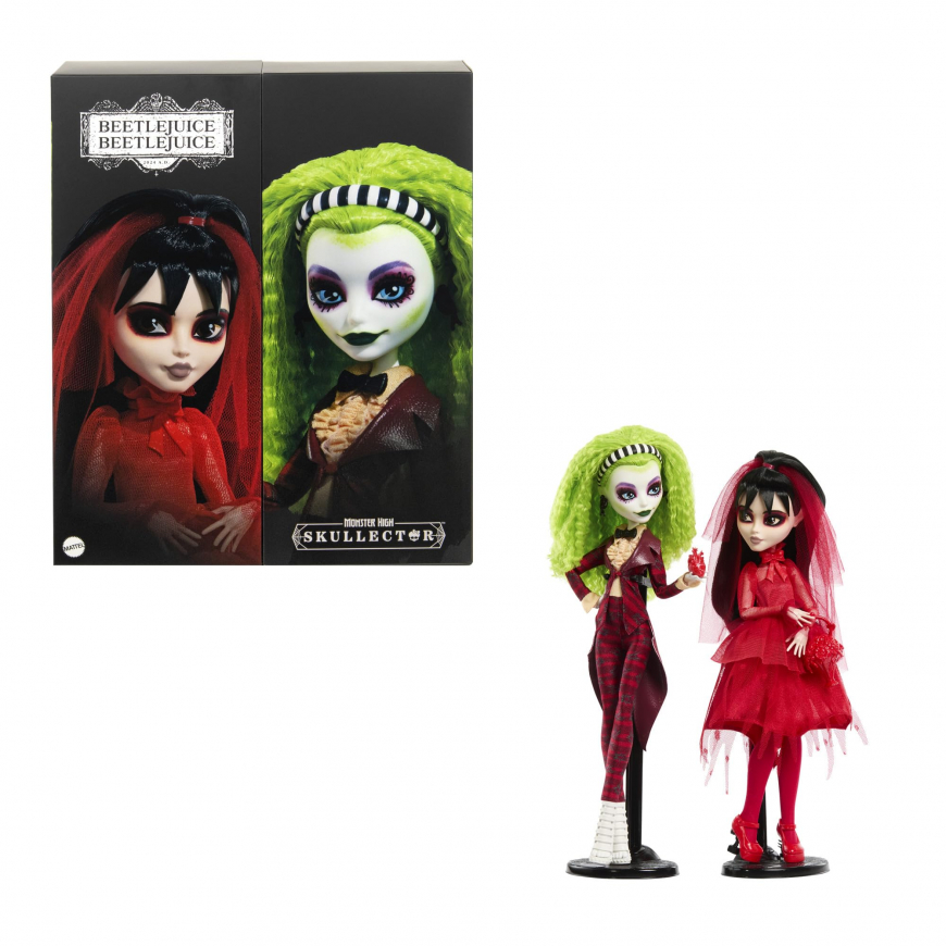 Monster High Skullector Beetlejuice Beetlejuice Valentine dolls set