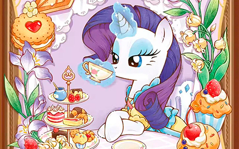 My Little Pony afternoon tea art