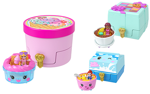 Polly Pocket Tiny Take Out Reveal compacts