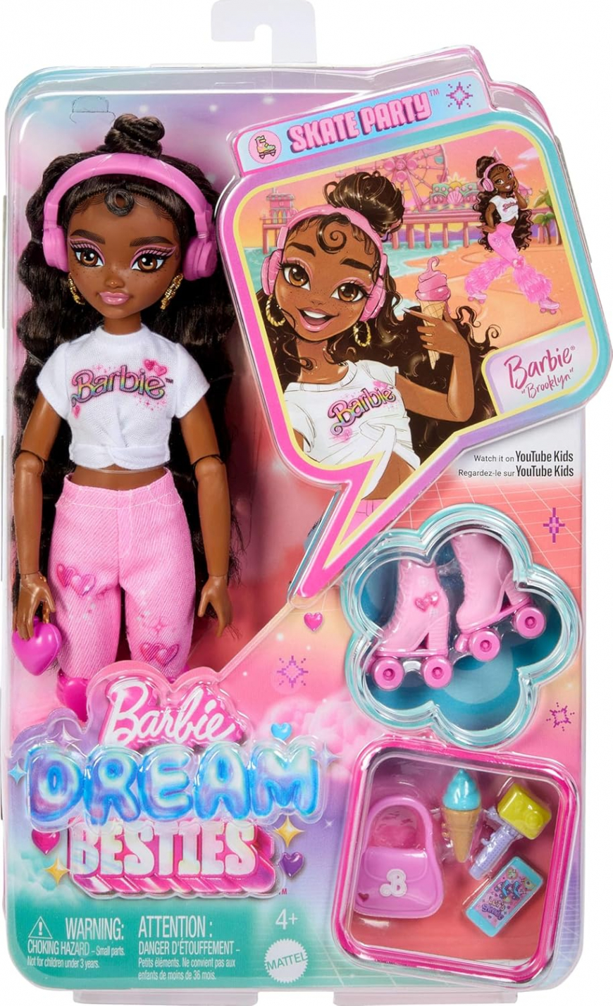 Barbie Dream Besties Skate Party Roller Skating Brooklyn doll in box