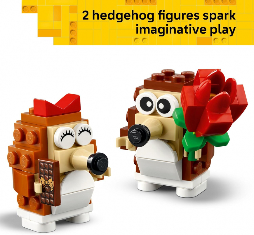 LEGO Hedgehog Picnic Date Valentines Day playset