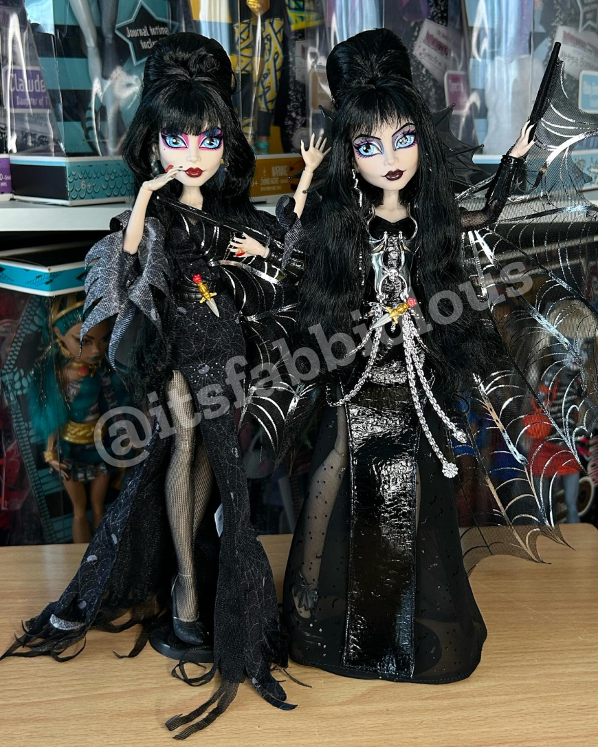 Monster High Skullector Elvira Mistress of the Dark doll 2025