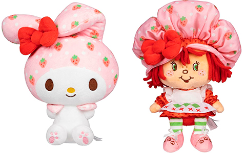 Hello Kitty and Friends - 8-Inch Strawberry Shortcake x My Melody Plush 2-Pack