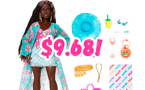 Barbie Extra Fly Beach-Themed doll on sale