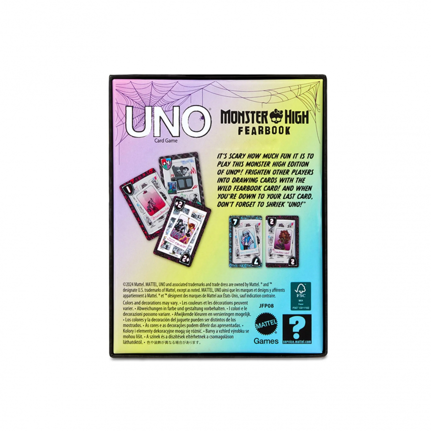 UNO Fandom Monster High Fearbook Deck