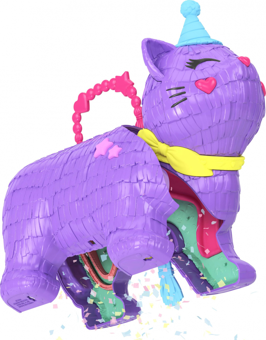 Polly Pocket Celebration Kitty pinata playset