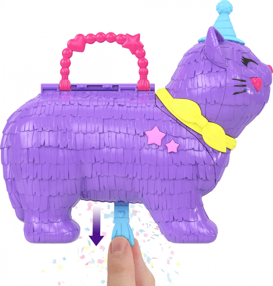 Polly Pocket Celebration Kitty pinata playset