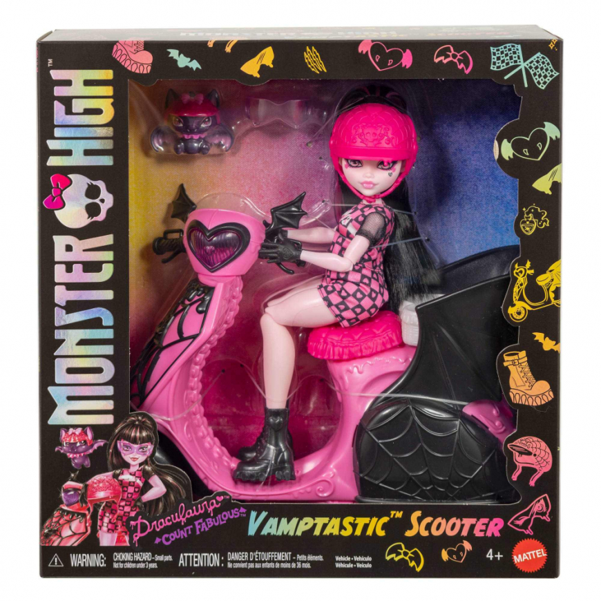 Monster High Draculaura Vamptastic Scooter doll