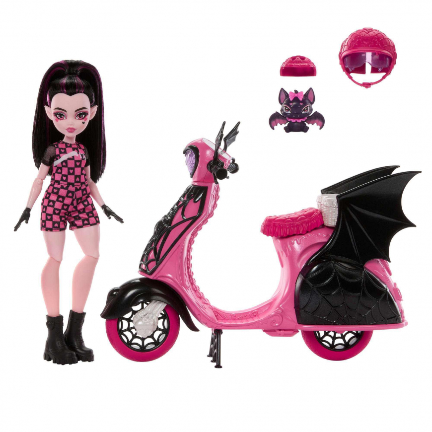 Monster High Draculaura Vamptastic Scooter doll