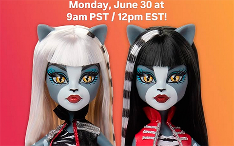 Monster High Creeproductions Toralei Stripe, Meowlody & Pursephone, Operetta dolls 2025 Monster High Creeproductions Toralei Stripe, Meowlody & Pursephone, Operetta dolls 2025